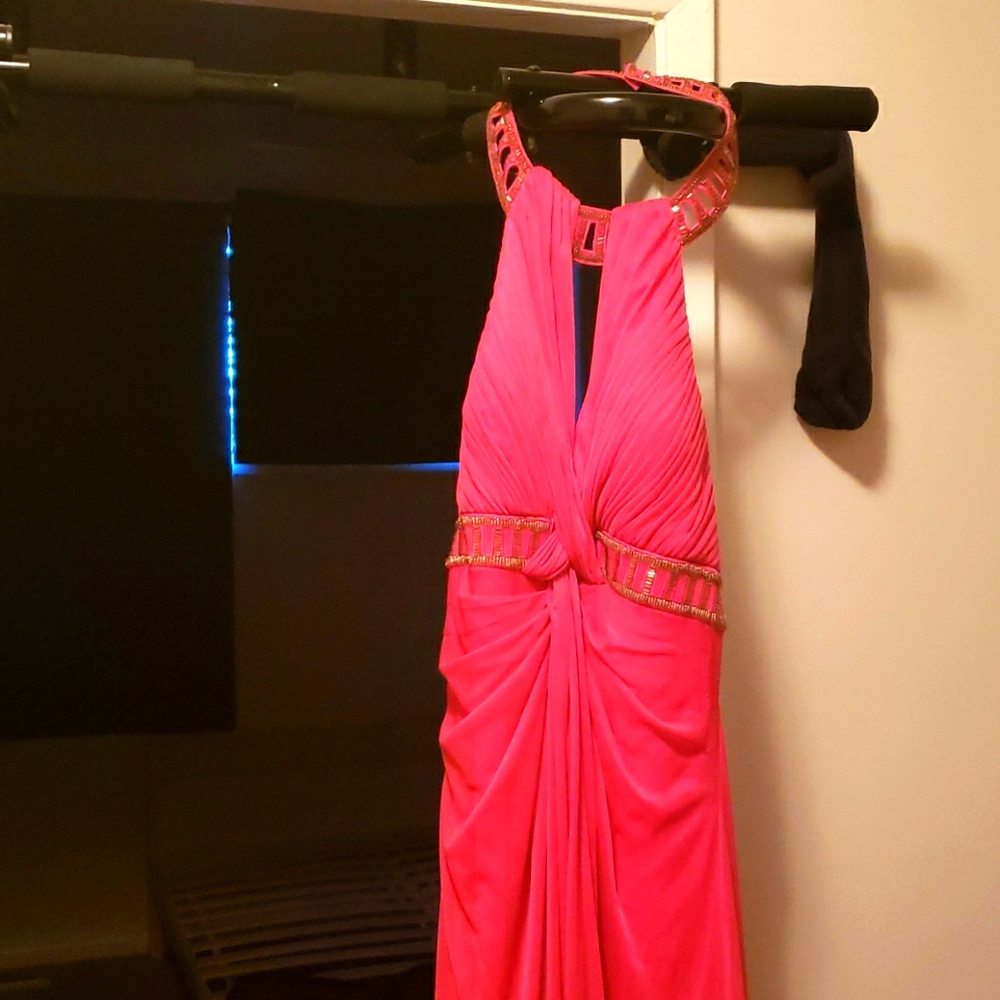 Hot pink dress